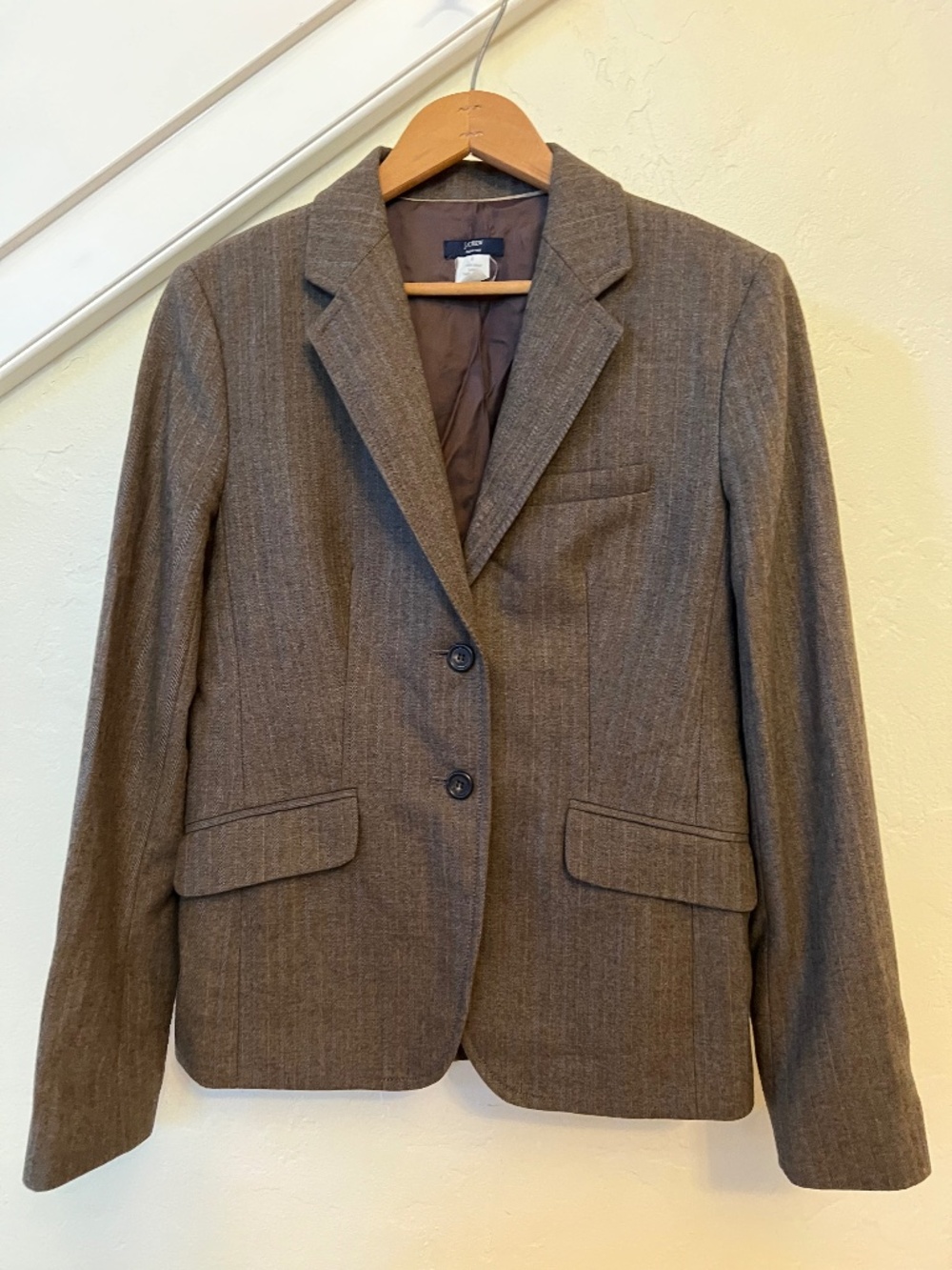 J. Crew Vtg 100% Wool Blazer Made in Hungary Italian Wool